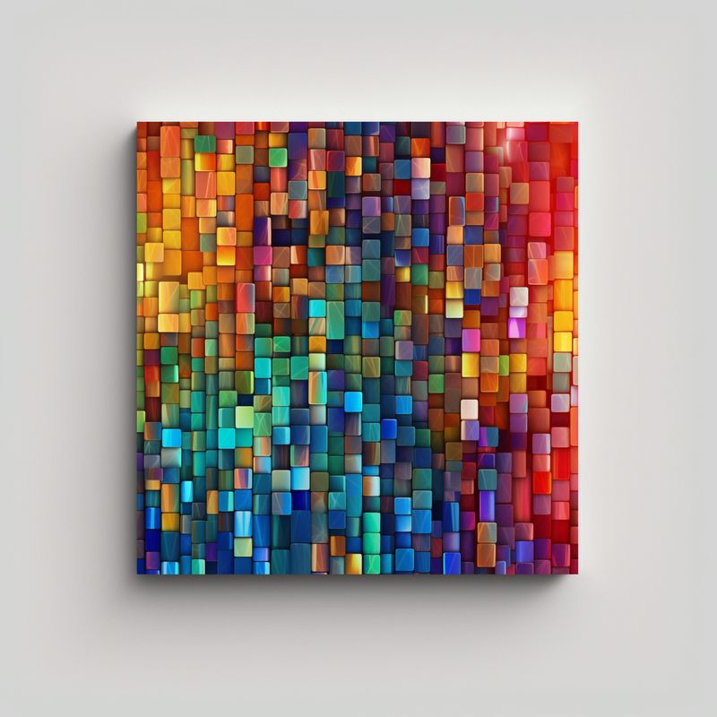 GENERICO - Pinturas Decorativas De Fondo Multicolor 60x60 Cm