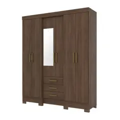 GENERICO - Closet 6 puertas castaño Henn