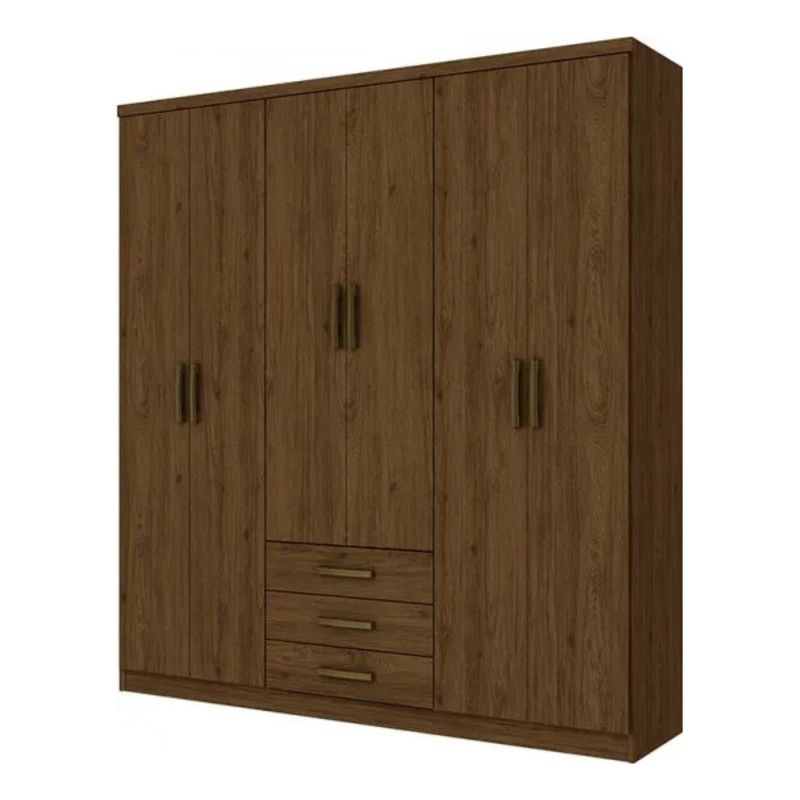 GENERICO - Closet 6 puertas Caju Castaño Henn