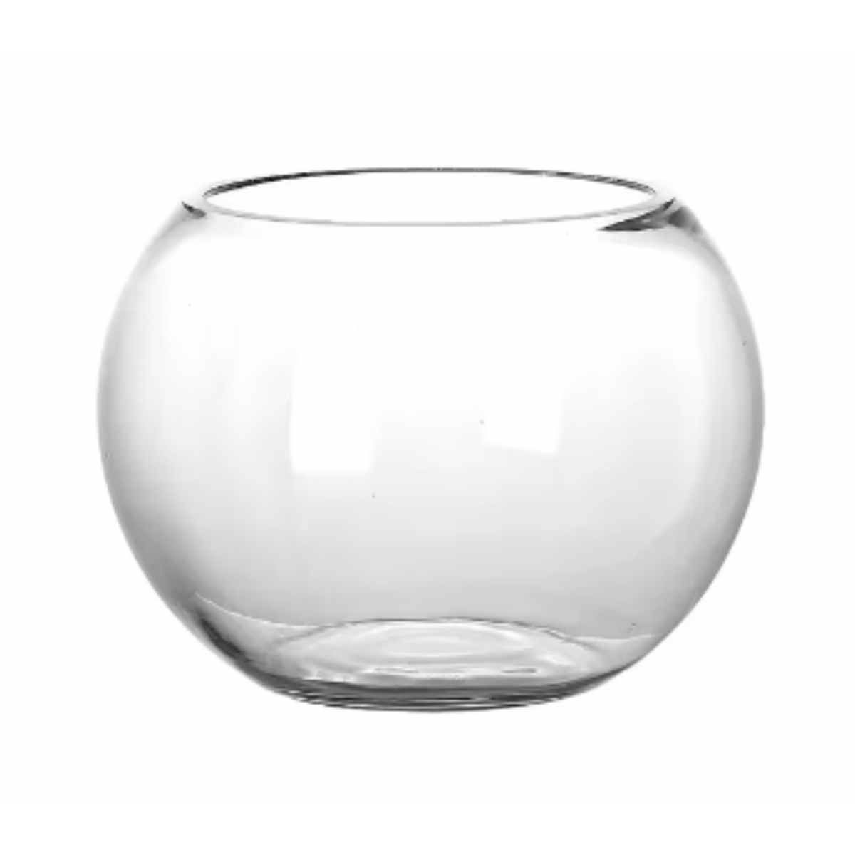 ALLEGRA - Florero Acuario Pecera Redondo Vidrio 15cm