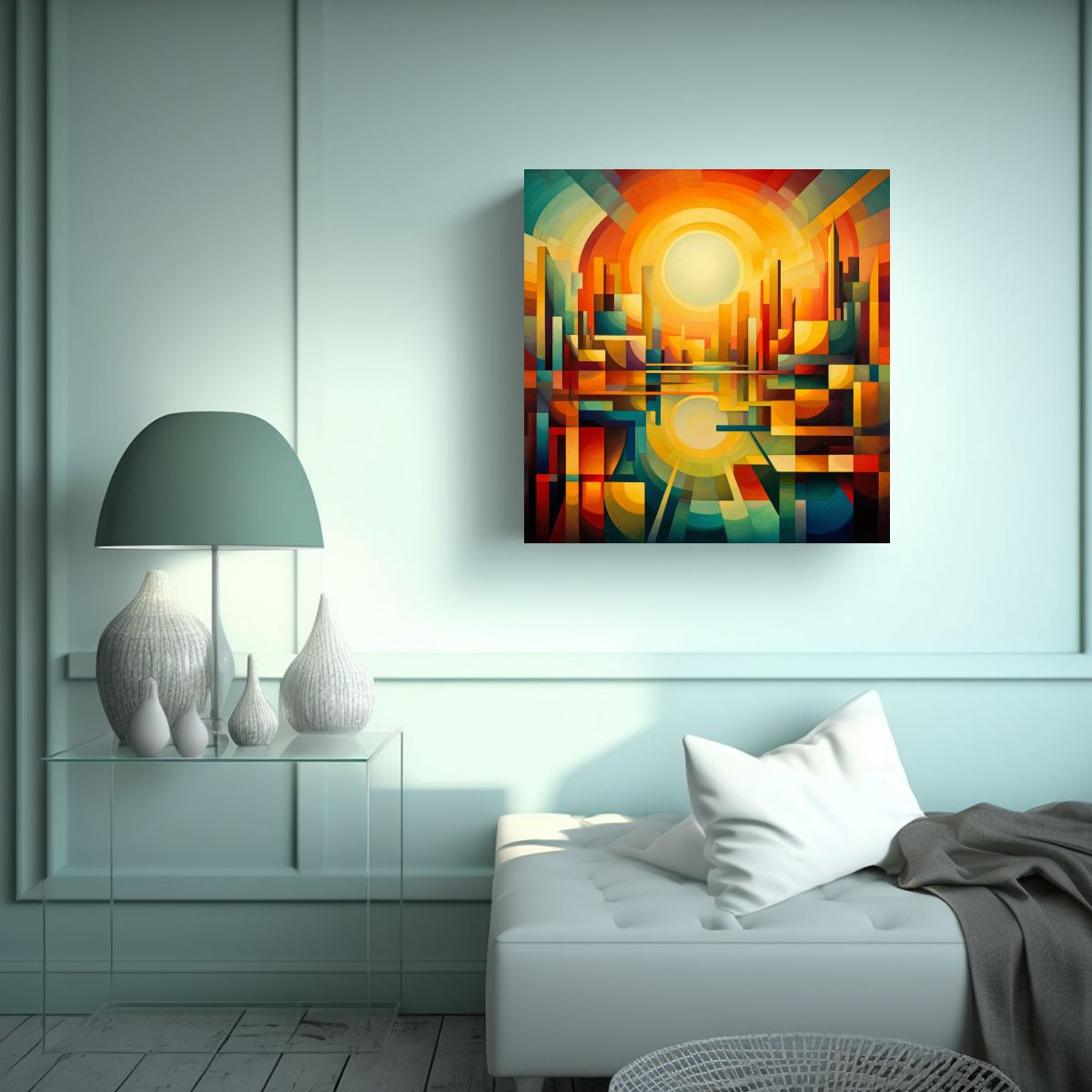 GENERICO - Pintura Decorativa Arte Concepto: Obra Maestra 70x70 Cm