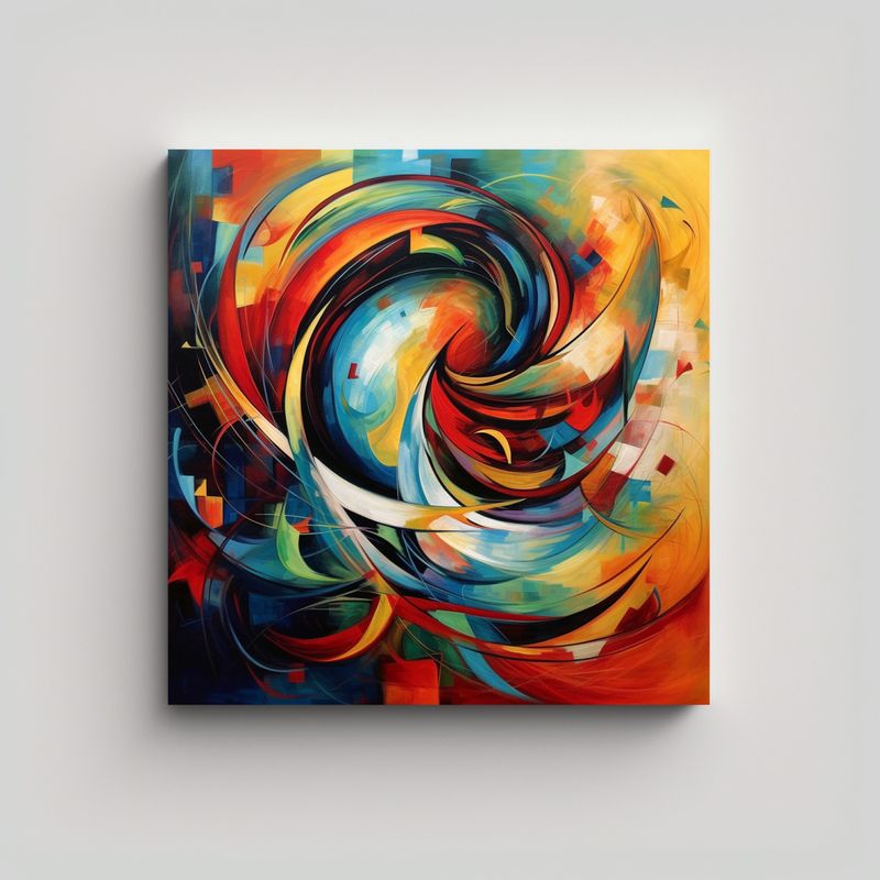 GENERICO - Arte De Pared Estilo Galería: Formación Arte 90x90 Cm