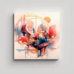 GENERICO - Cuadro Mural Cuadro Arquitectónica Con 90x90 Cm