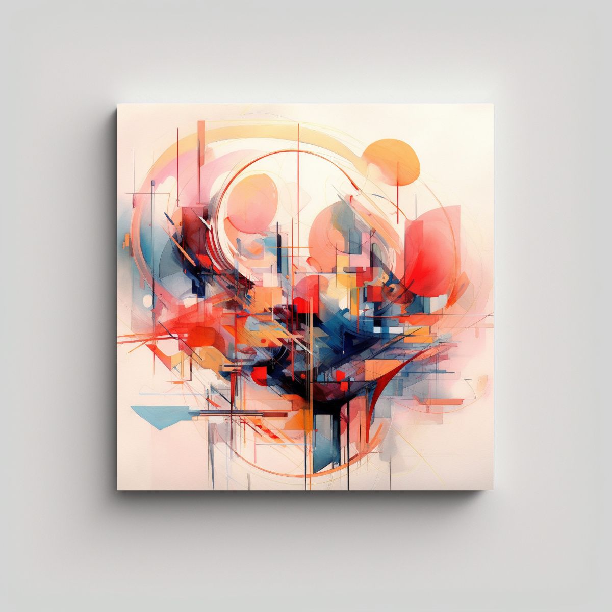 GENERICO - Cuadro Mural Cuadro Arquitectónica Con 60x60 Cm