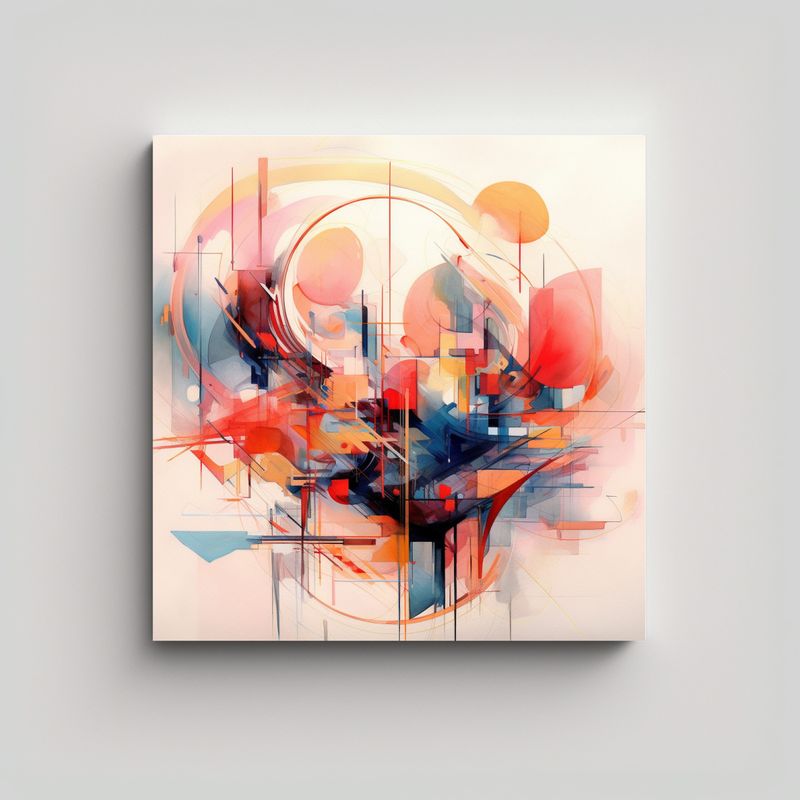 GENERICO - Cuadro Mural Cuadro Arquitectónica Con 60x60 Cm