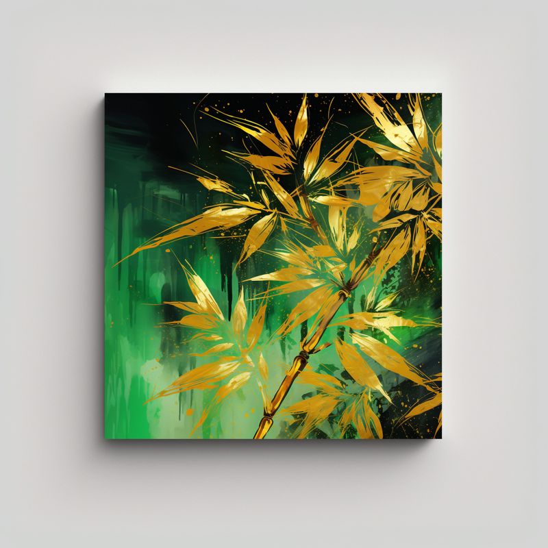 GENERICO - Lienzo De Tela Colores Simétrico A Hojas De 90x90 Cm