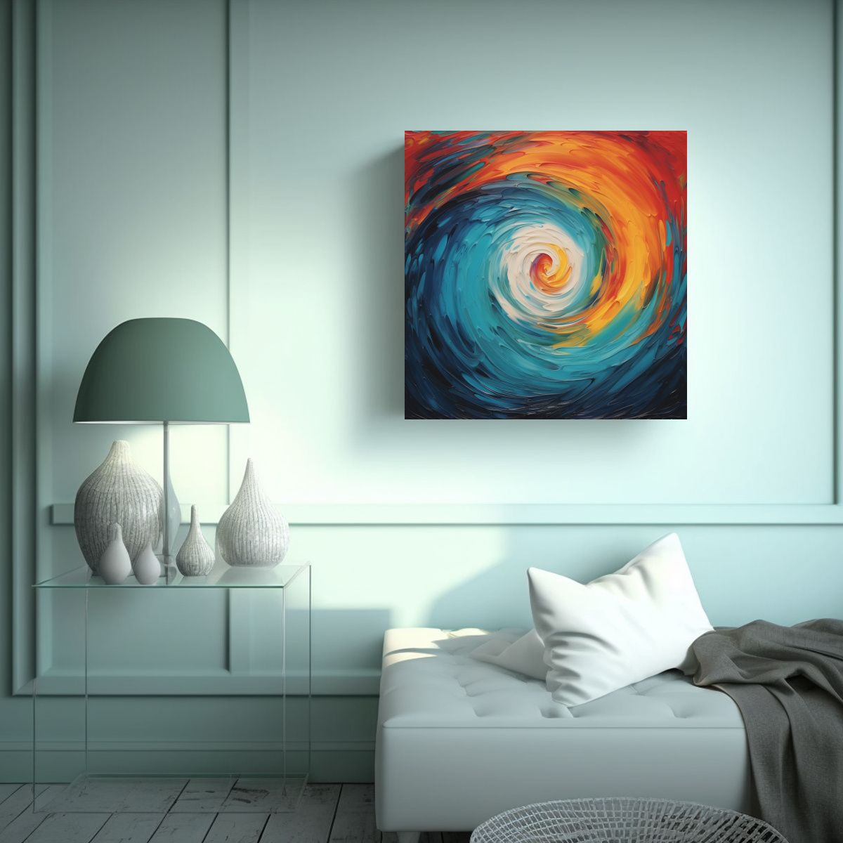 GENERICO - Pinturas Decorativas En Bastidor Con Diseño 80x80 Cm