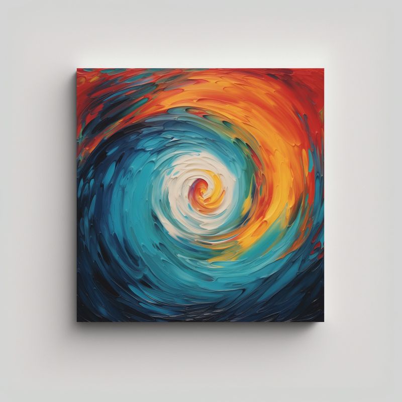 GENERICO - Pinturas Decorativas En Bastidor Con Diseño 70x70 Cm