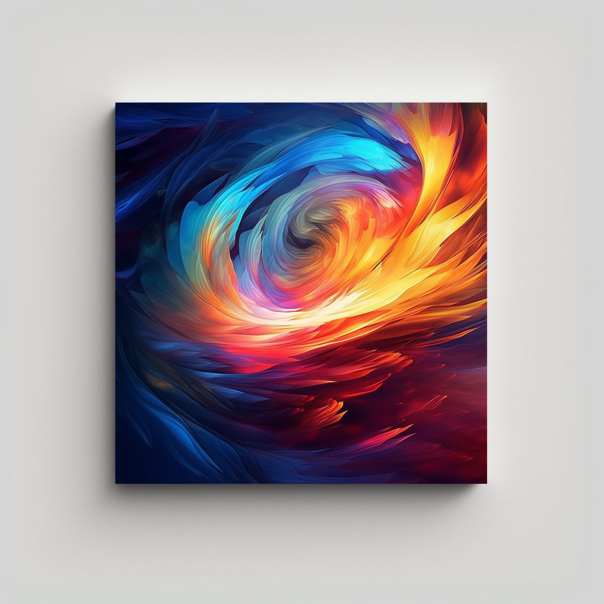 GENERICO - Arte De Pared Composición Dinámica Con Tema De 80x80 Cm