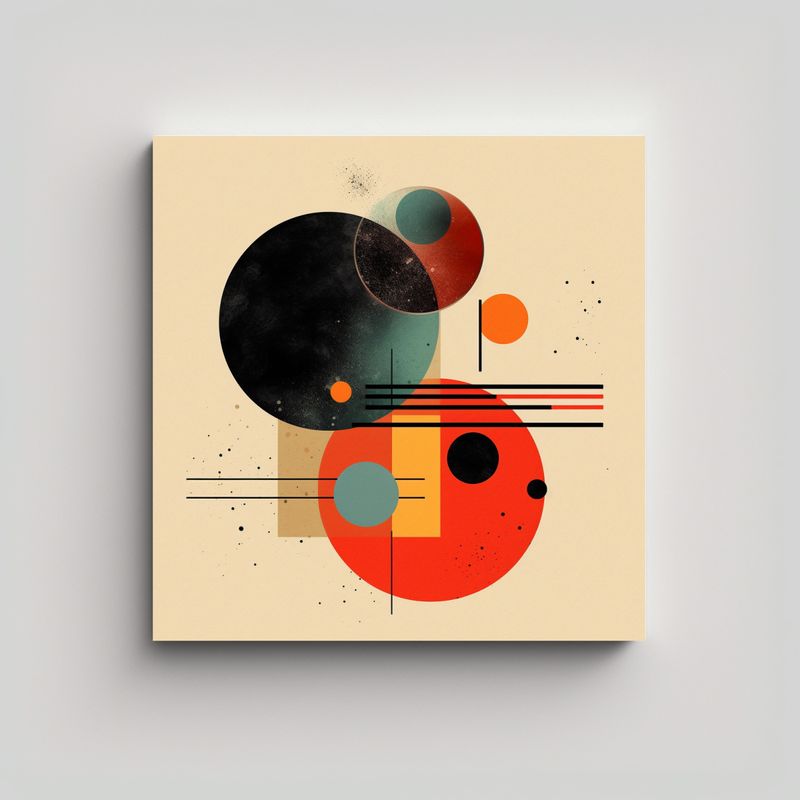 GENERICO - Arte Minimalista Para Decoración Temática: 80x80 Cm