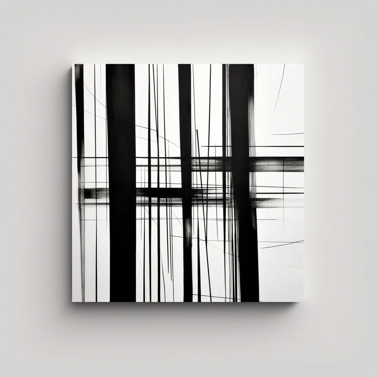 GENERICO - Lienzo Decorativo Estilo Minimalista Con Pintura 70x70 Cm