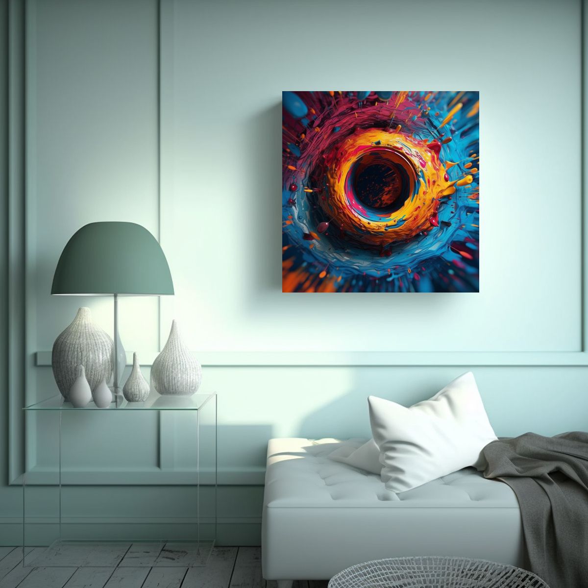 GENERICO - Crear Un Fondo Abstracto Visualmente Impactante 90x90 Cm