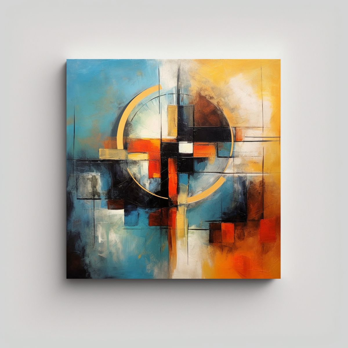 GENERICO - Pintura Abstracta Adorable Del Crucifijo Con 80x80 Cm