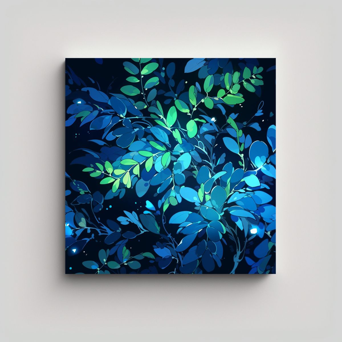 GENERICO - Arte Patron Intenso Armonía Cromática Neonoir 90x90 Cm