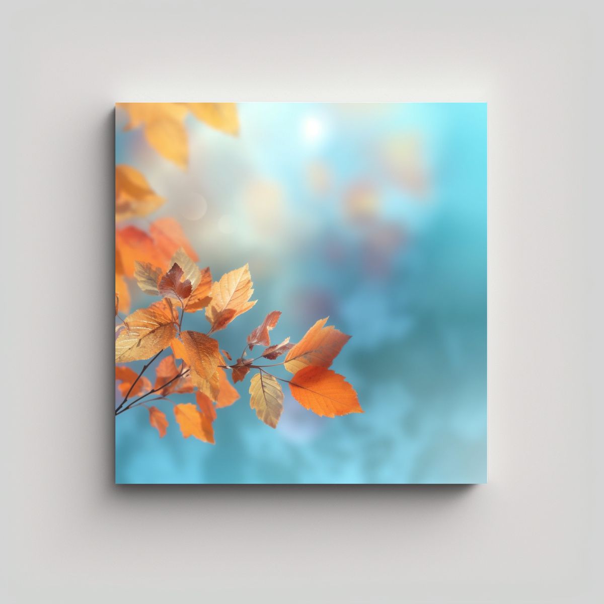 GENERICO - Tela En Bastidor Abstracto Con Espacio Para Texto 50x50 Cm