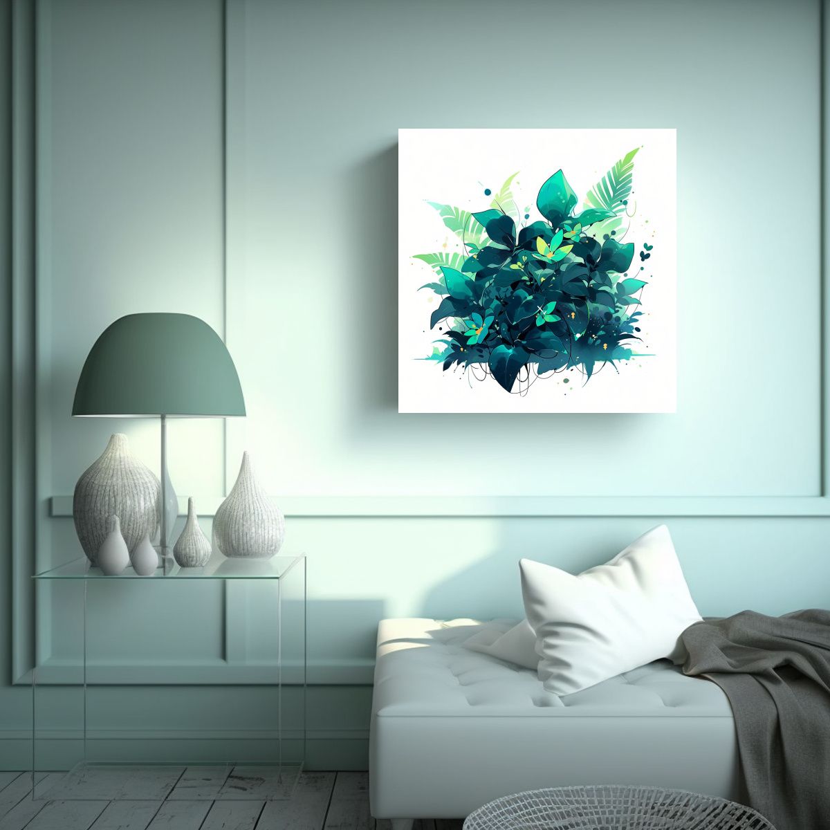 GENERICO - Pinturas Decorativas En Bastidor: Gama De Colores 50x50 Cm
