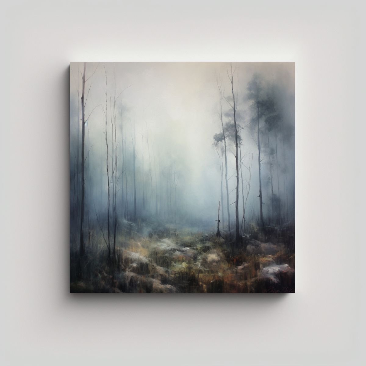 GENERICO - Pintura Lienzo Movimiento Efecto Mist And Fog 50x50 Cm