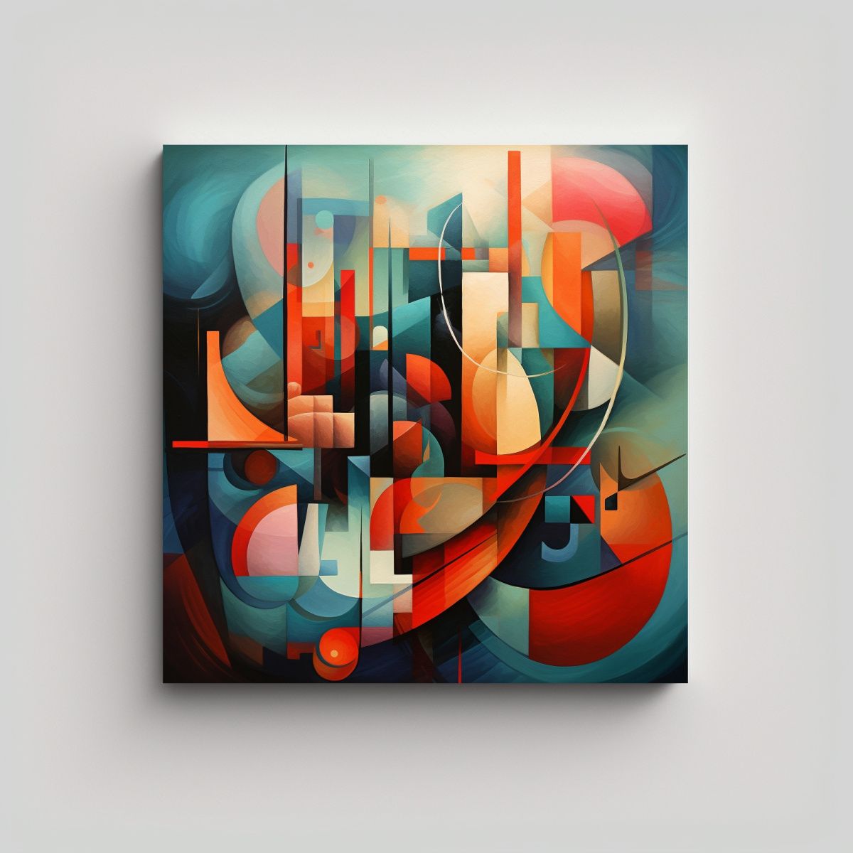 GENERICO - Pinturas Decorativas Abstractas En Lienzo Moderno 60x60 Cm