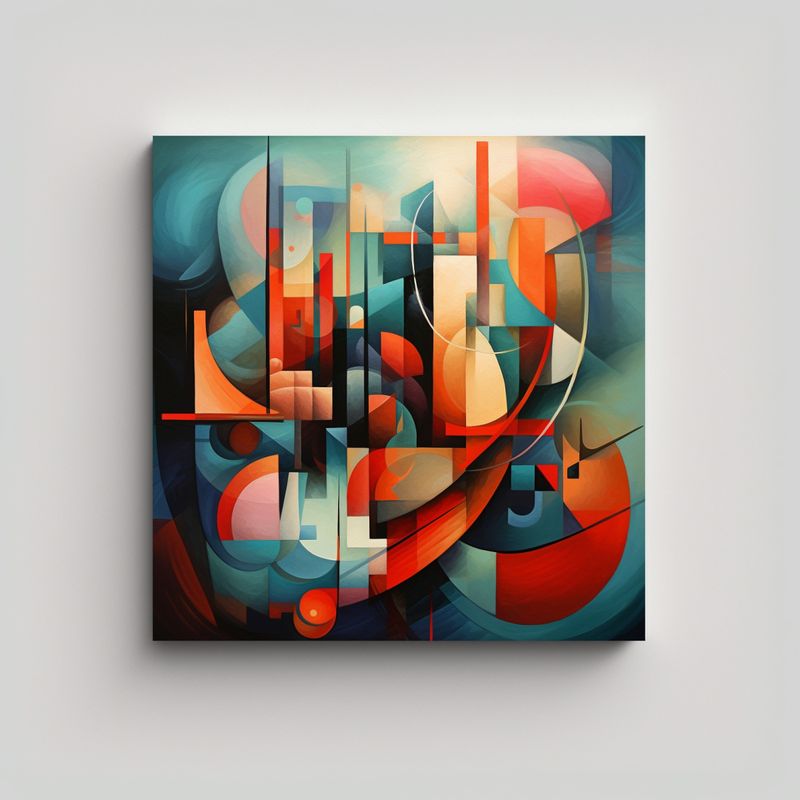 GENERICO - Pinturas Decorativas Abstractas En Lienzo Moderno 70x70 Cm