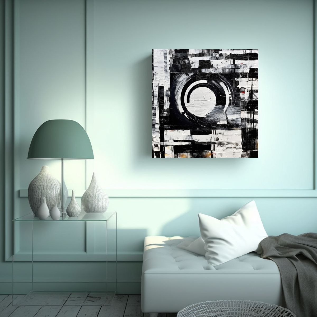 GENERICO - Lienzo De Tela Sublimada Con Composición 80x80 Cm