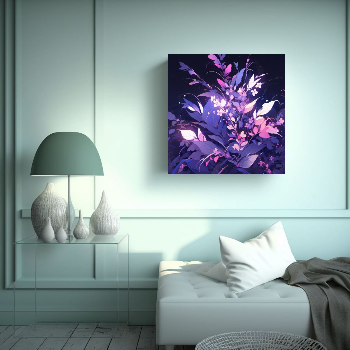 GENERICO - Pinturas Decorativas De Estilo Neonoir Con 60x60 Cm