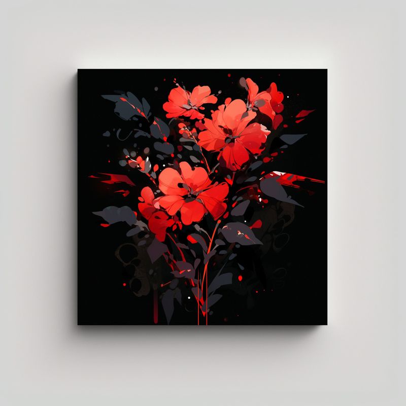 GENERICO - Pintura Decorativa En Estilo Neonoir Con 80x80 Cm