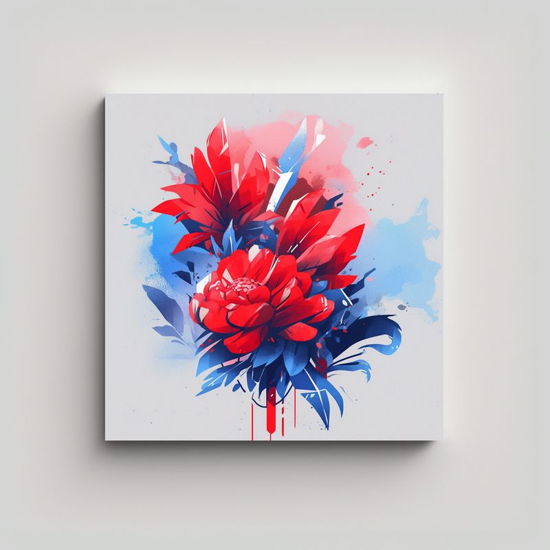 GENERICO - Cuadro Creativo Enigmático, Atmósfera Neonoir 90x90 Cm