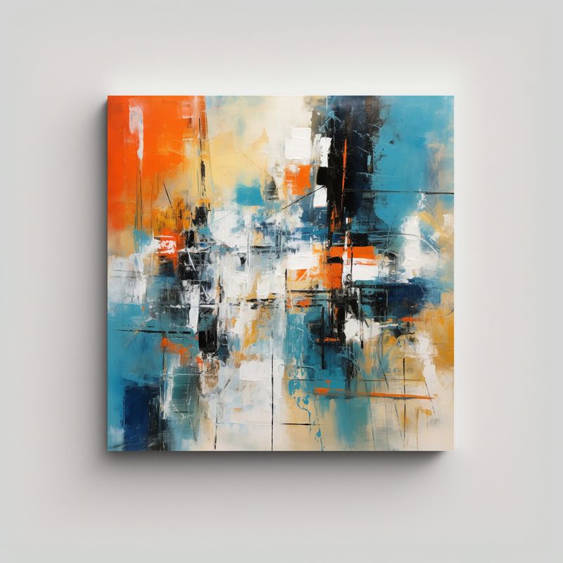 GENERICO - Tela En Bastidor Fotografía Abstracta: Descubre 70x70 Cm