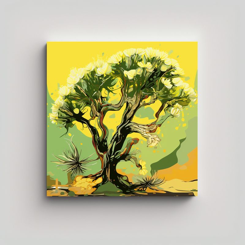 GENERICO - Pinturas Decorativas De Arte Moderno Simétrico 90x90 Cm