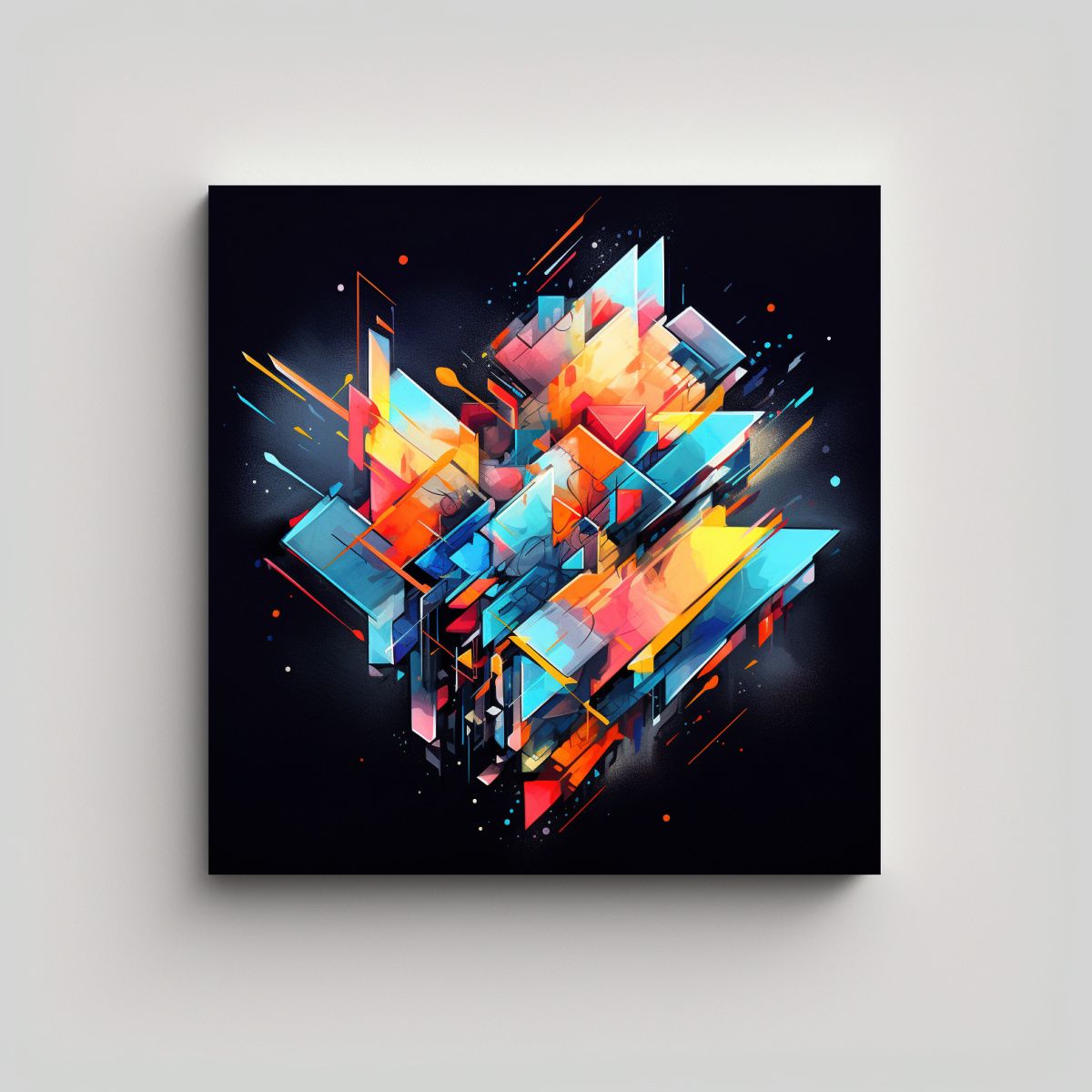 GENERICO - Cuadros Decorativos De Arte Calidos Linda Estilo 50x50 Cm