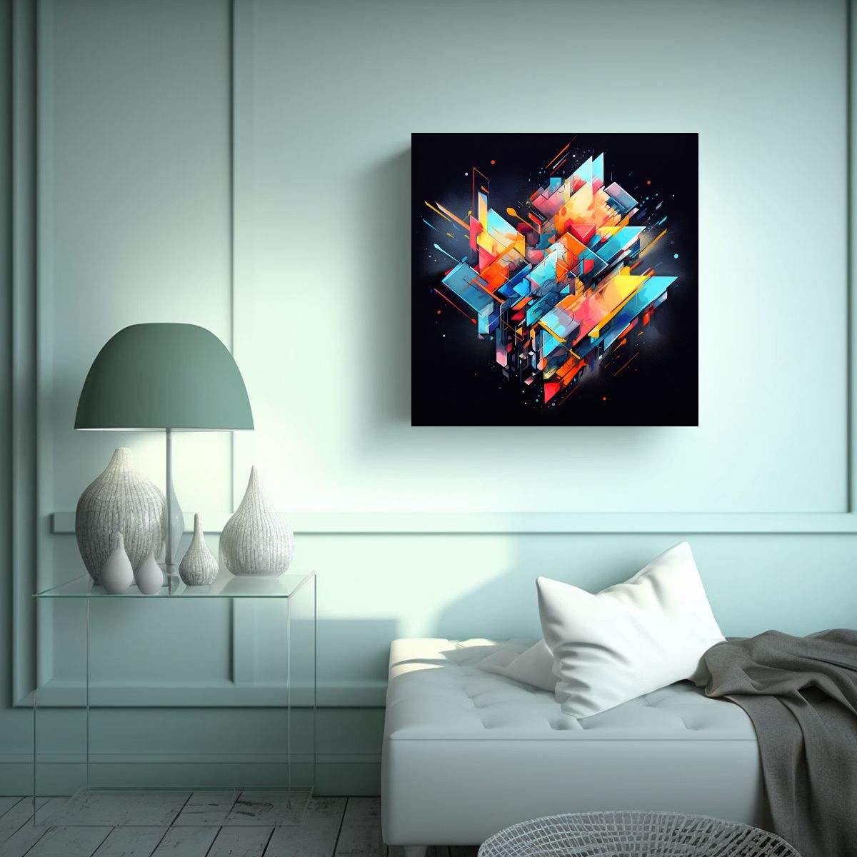 GENERICO - Cuadros Decorativos De Arte Calidos Linda Estilo 50x50 Cm