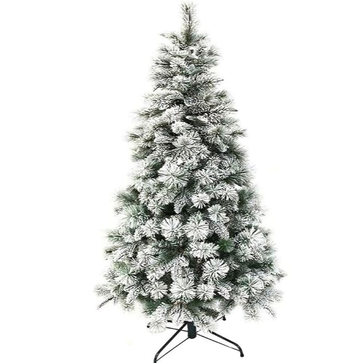 OEM - ARBOL DE NAVIDA-D GRIS PUNTA5S BLANCAS 240CM