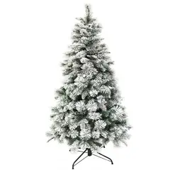 OEM - ARBOL DE NAVIDA-D GRIS PUNTA5S BLANCAS 240CM
