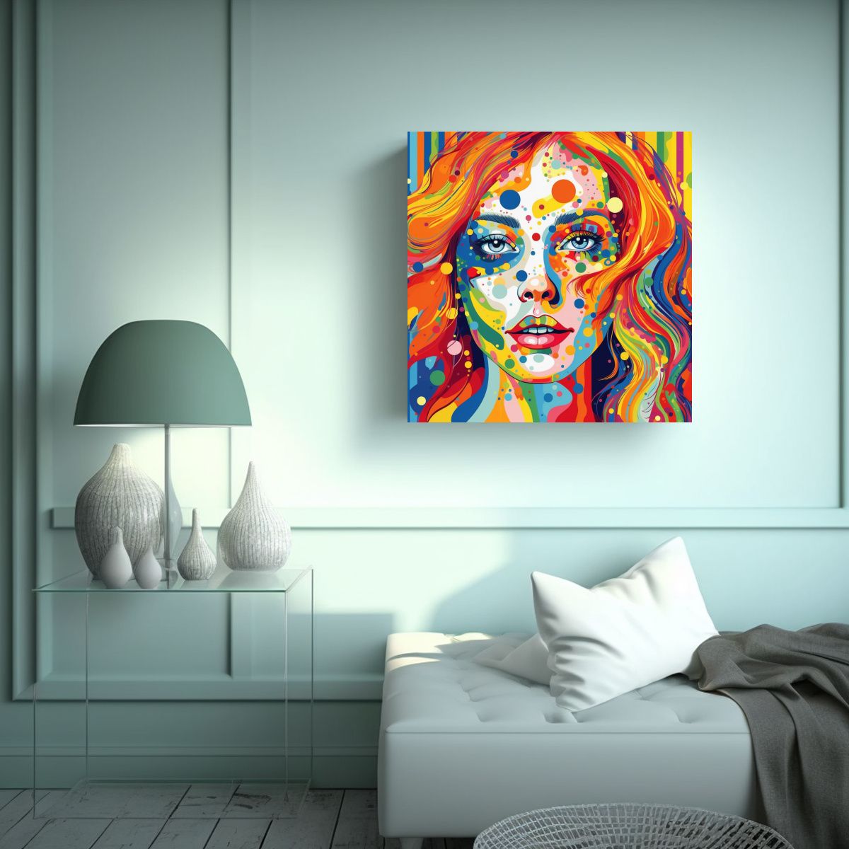 GENERICO - Pintura De Decoración Con Composición 50x50 Cm