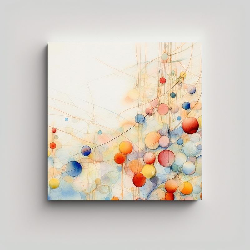 GENERICO - Cuadro Hermoso Creatividad Surrealista Abstracto 90x90 Cm