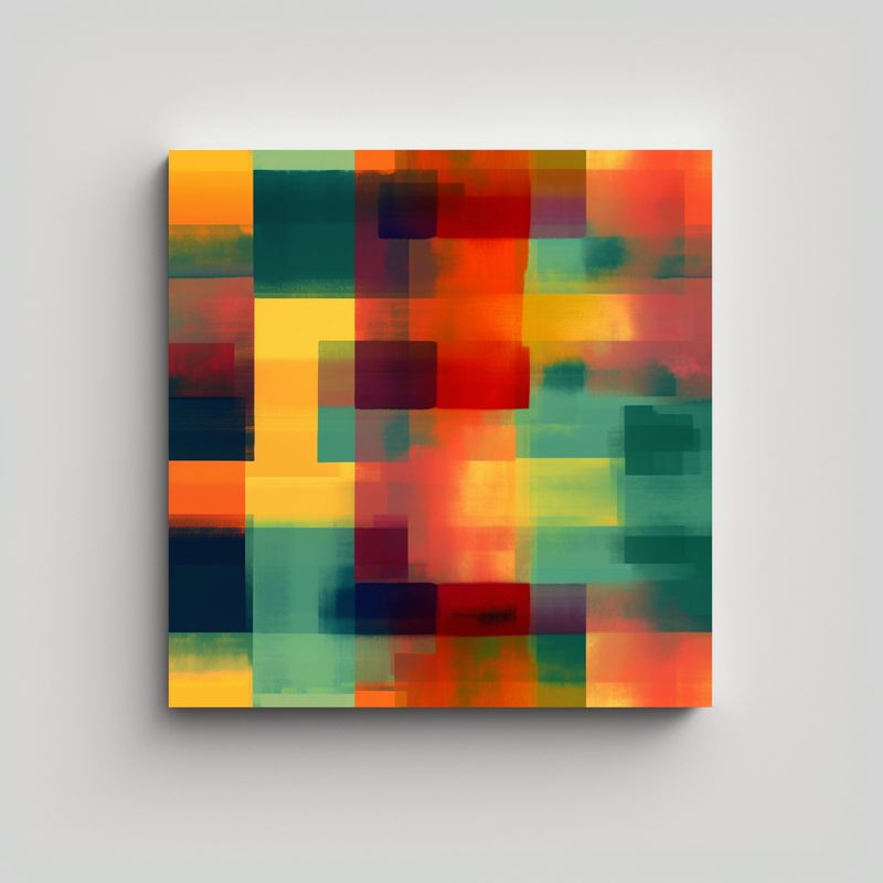 GENERICO - Pintura Decorativa Inspirada En Mark Rothko E 80x80 Cm
