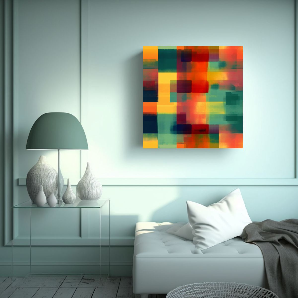 GENERICO - Pintura Decorativa Inspirada En Mark Rothko E 60x60 Cm