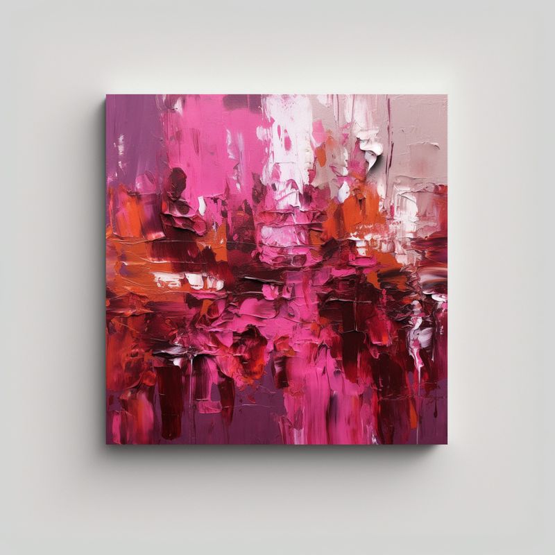 GENERICO - Lienzo Sublimado Arte Gráfico Abstracto 90x90 Cm