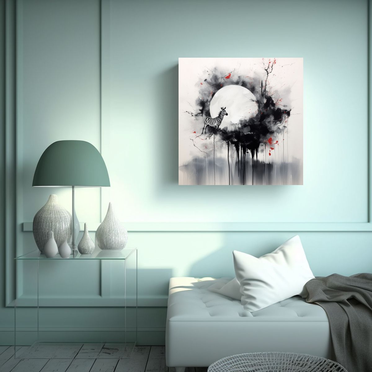 GENERICO - Cuadro Abstracto De Tinta Sueño Expresión 50x50 Cm