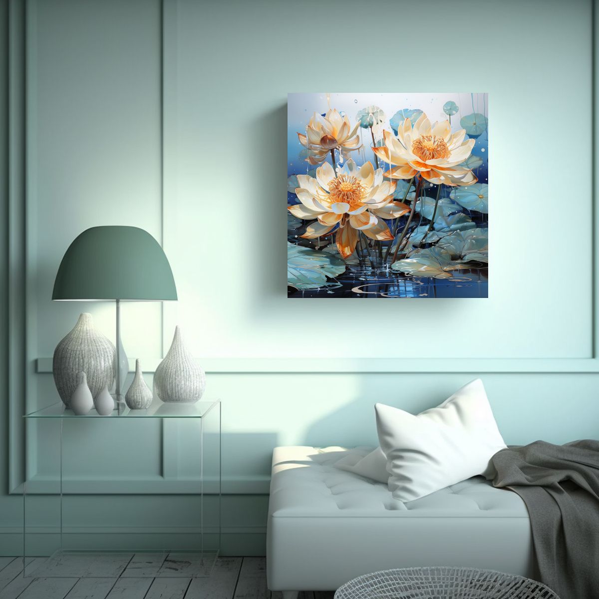 GENERICO - Cuadro Abstracto Composición Equilibrada Con 60x60 Cm