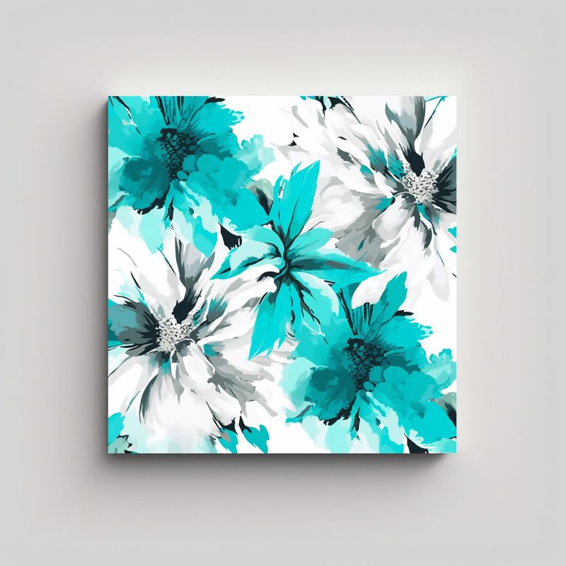 GENERICO - Cuadros Decorativos Juveniles En Colores Blanco Y 90x90 Cm
