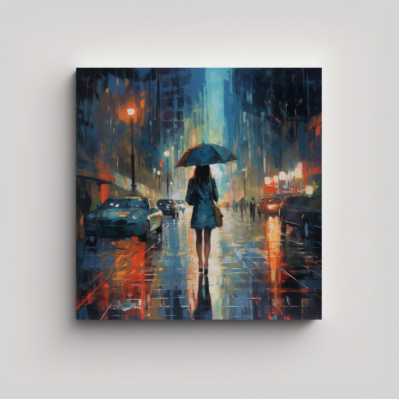 GENERICO - Cuadro Espectacular Calma Figura Femenina 90x90 Cm