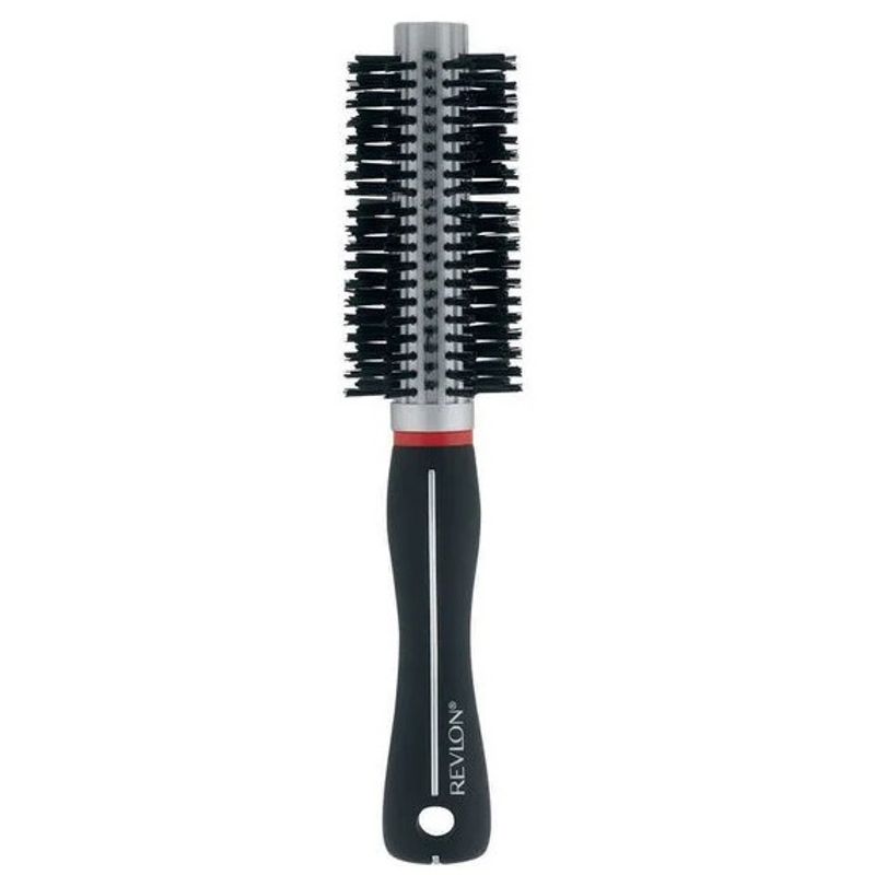 REVLON - Cepillo Revlon Redondo Control Firzz Negro Gris