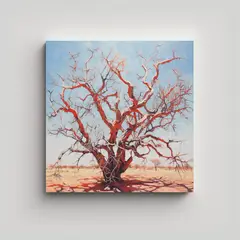 GENERICO - Cuadro Concepto Creatividad Árbol De Ocotillo 90x90 Cm