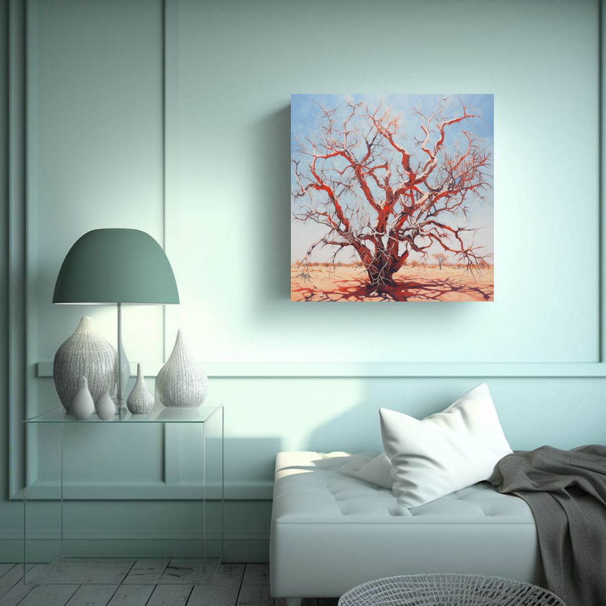 GENERICO - Cuadro Concepto Creatividad Árbol De Ocotillo 90x90 Cm