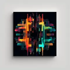 GENERICO - Arte De Pared Decorativo Geométrico Abstracto En 50x50 Cm