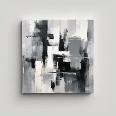 GENERICO - Arte Abstracto Con Pinceladas Amplias Para 80x80 Cm