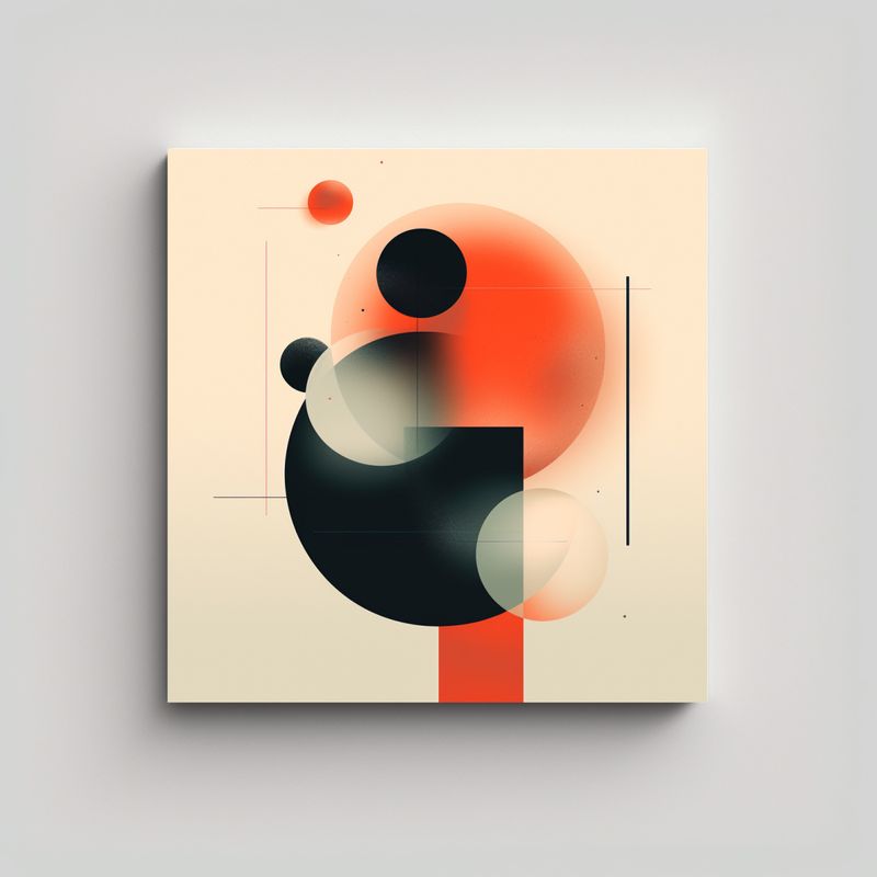 GENERICO - Pinturas De Decoración Dekimpe: Abstracción Y 70x70 Cm