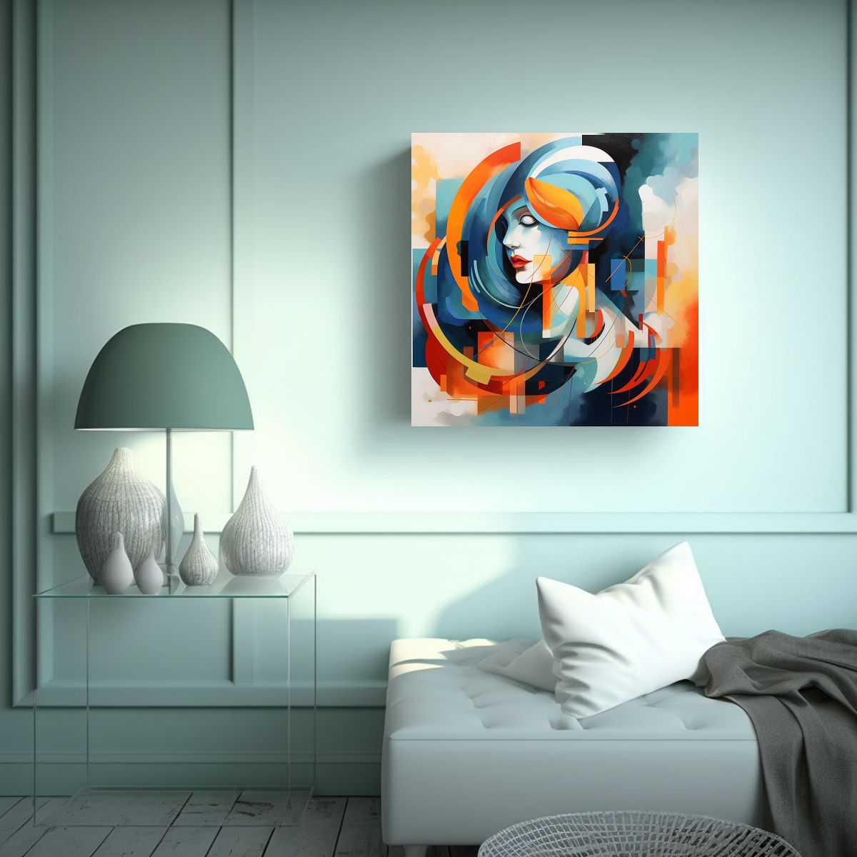 GENERICO - Cuadro Inspirador Impacto Visual Lena Estilo 80x80 Cm