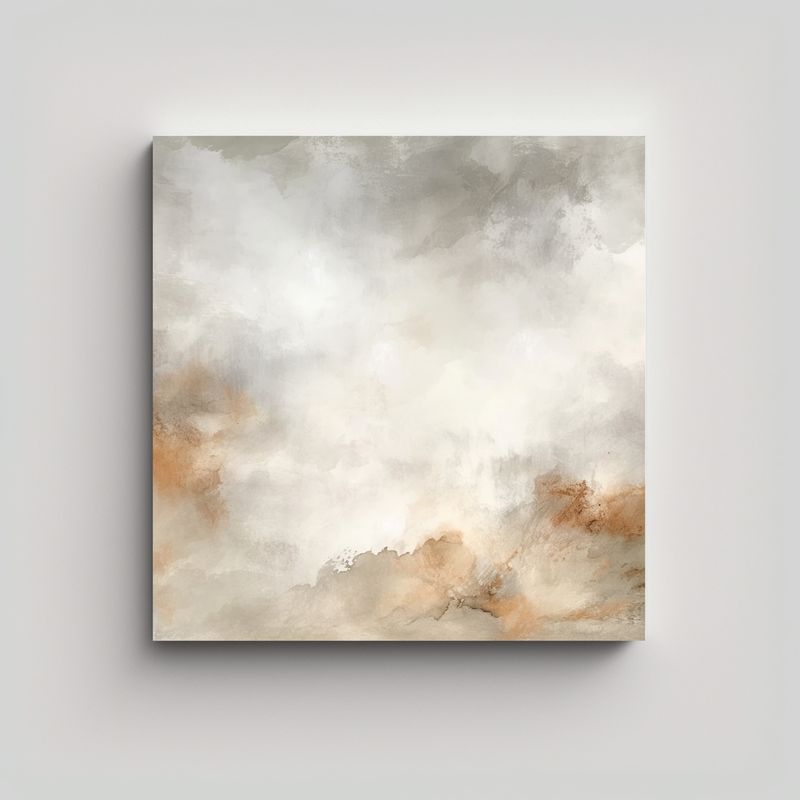 GENERICO - Cuadro De Naturaleza Viva Papel Pintado Blanco 90x90 Cm